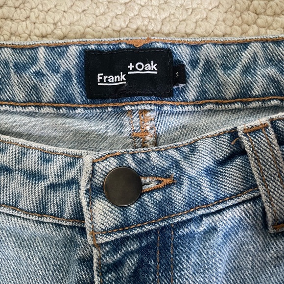 Frank and Oak The Kim High Rise Slim Jean in Light Indigo - Picture 2 of 4